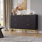 Modern 7-Drawer Dresser for Bedroom, Wardrobe, Deep Drawers, Wide Top, Long Wooden Dresser for Living Room, Hallway, White