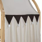 Arched Twin Size House Bed with 2 Storage Drawers, Canopy Bed Frame with Lights Strip, Wood Montessori Floor Bed for Kids