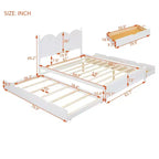 Queen Storage Bed with Twin XL Trundle, Wood Queen Size Platform Bed with 2 Storage Drawers