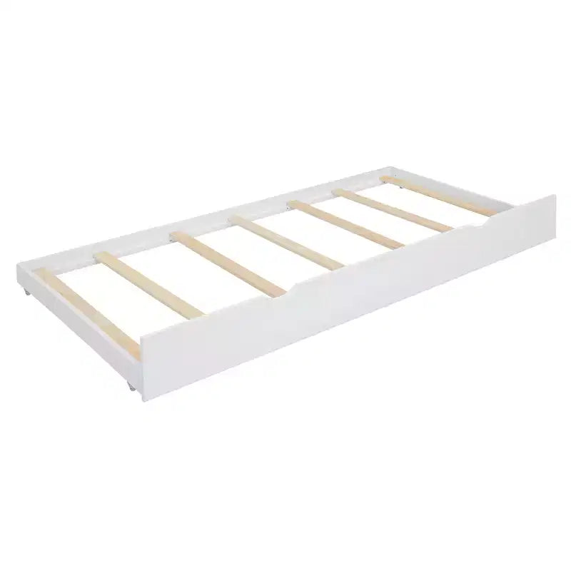 Queen Storage Bed with Twin XL Trundle, Wood Queen Size Platform Bed with 2 Storage Drawers