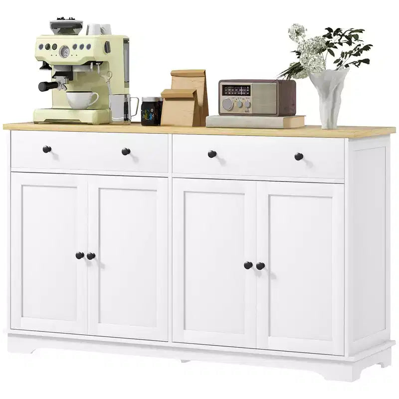 Modern Sideboard, Buffet Cabinet with Storage Drawers, Adjustable Shelves for Living Room, Dining Room, Entryway