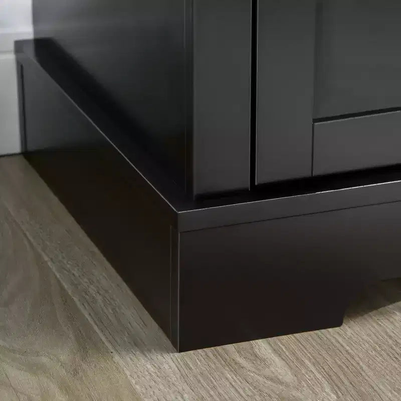 Meuble buffet/bahut, Buffet d'appoint moderne avec 2 tiroirs et étagères réglables, Meuble d'entrée