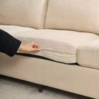 Canapé de 226 cm rembourré en tissu chenille, livré avec un appui-tête détachable, assise ergonomique et confortable avec poches de rangement latérales