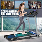 Tapis de course électrique pliable FYC pour la maison, 2,5 CV silencieux 12 km/h avec capteur de fréquence cardiaque et écran LCD