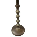 Table d'appoint ronde Royal Hampton de 22 po – Aluminium moulé laiton antique à texture martelée pour petits espaces
