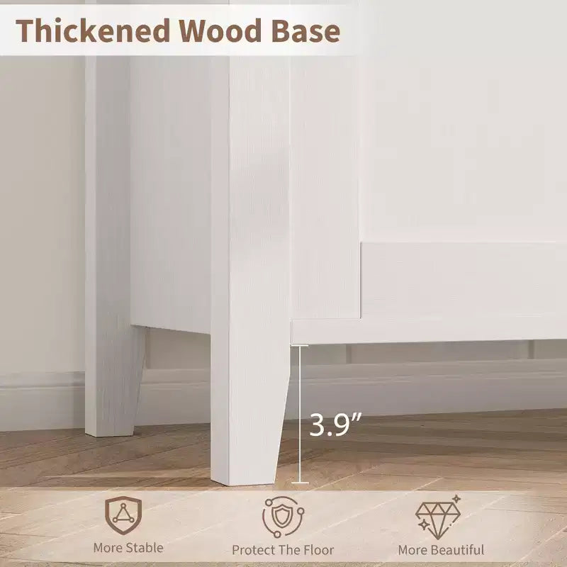 Meuble TV rétro en V avec éclairage LED, adapté aux salons, chambres et centres de divertissement. Comprend deux portes de rangement et un tiroir.