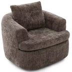 Fauteuil pivotant Merax 360° avec dossier capitonné et double coussin moelleux