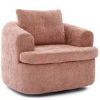 Fauteuil pivotant Merax 360° avec dossier capitonné et double coussin moelleux