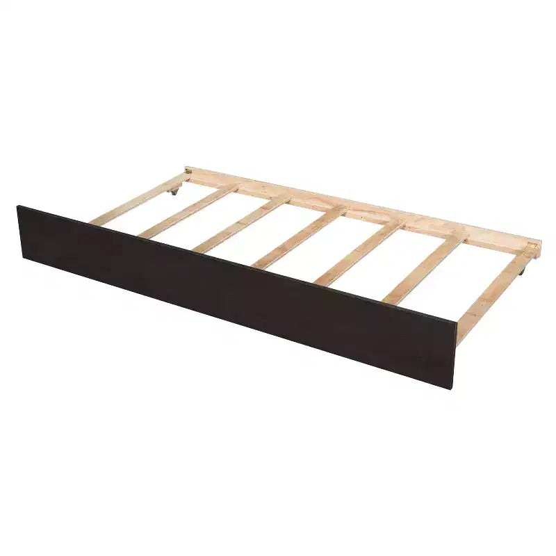 Cadre de lit double Bellemave avec lit gigogne et tête de lit de rangement, lit gigogne double avec bibliothèque pour enfants, lit bibliothèque pour adolescents, adultes