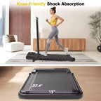 Redliro 2 in 1 Walking Pad Treadmill with Incline, Under Desk Treadmill with LED Display & APP for Home Office