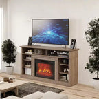 Cheminée électrique de 18 pouces avec luminosité de flamme réglable, cheminée chauffante pour salon, bureau à domicile, appartement