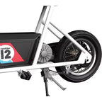 Razor Rambler 12 Electric Retro Minibike w/ 250W Motor & 24V Battery, White