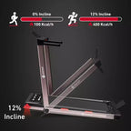 Tapis de Course Pliable 2 en 1 DeerRun Z10 Pro Muse avec Télécommande, Inclinaison Automatique 12%