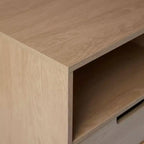 Table de chevet moderne 1 tiroir avec niche ouverte - Riviera