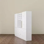 Meuble de rangement grande capacité Famapy avec 2 étagères réglables et 11 tiroirs, organisateur de placard pour chambre et salon