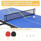 Table de tennis de table, table de ping-pong pliable pour une utilisation en intérieur et en extérieur