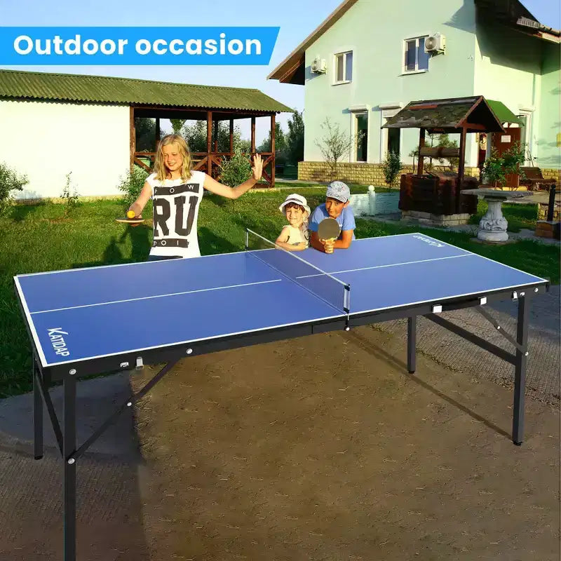 Table de tennis de table, table de ping-pong pliable pour une utilisation en intérieur et en extérieur
