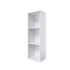 Homez Bibliothèque étagère à 3 niveaux en bois de 95,3 cm de haut