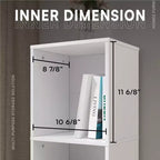 Homez Bibliothèque étagère à 3 niveaux en bois de 95,3 cm de haut