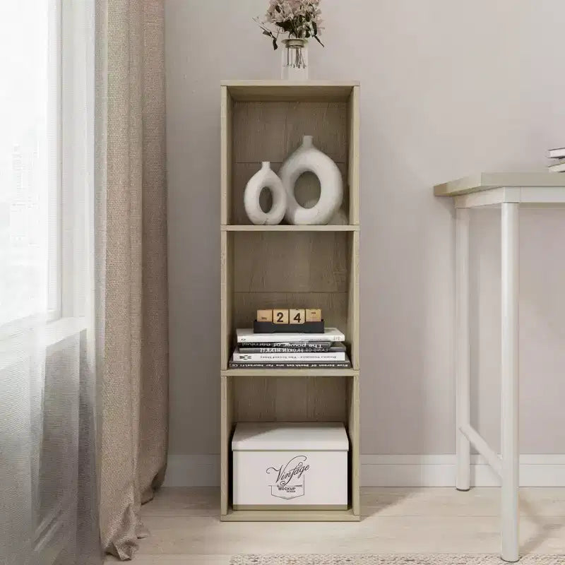 Homez Bibliothèque étagère à 3 niveaux en bois de 95,3 cm de haut
