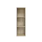 Homez 37.52 in. Tall Wood 3-Shelf Etagere Bookcase