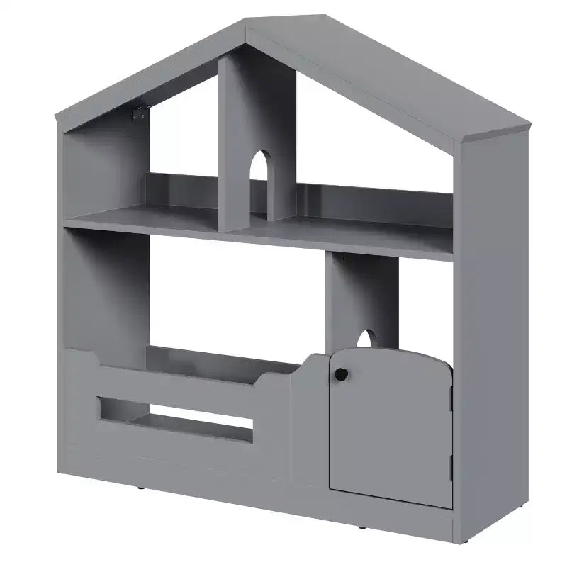 Kids Bookshelf with Light, Wooden Bookcase with Motion Sensor