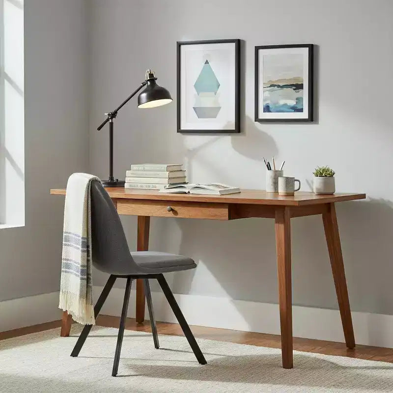 FurnitureR Lot de 4 chaises de salle à manger pivotantes, chaises d'appoint en tissu sans accoudoirs avec dossier mi-haut et coussin d'assise rembourré rotatif pour cuisine, salle à manger, gris