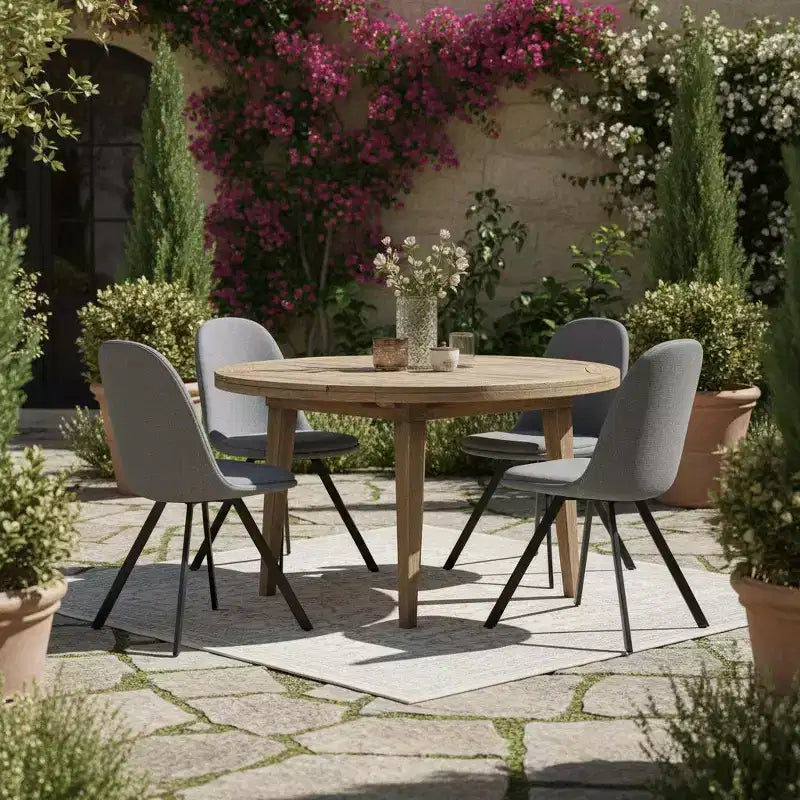 FurnitureR Lot de 4 chaises de salle à manger pivotantes, chaises d'appoint en tissu sans accoudoirs avec dossier mi-haut et coussin d'assise rembourré rotatif pour cuisine, salle à manger, gris