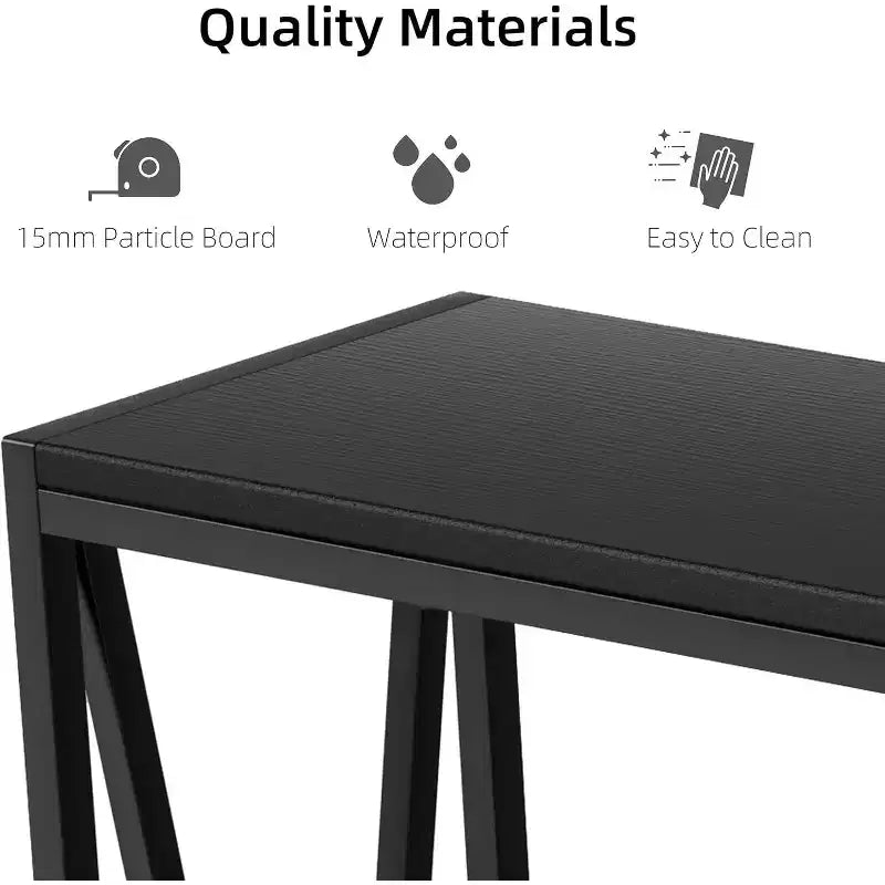 42.9 Entryway Table with Storage, 2-Tier Console Table with Open Shelf,Behind Couch Entry Foyer Hallway Storage, for Entrance, Living Room