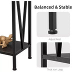 42.9 Entryway Table with Storage, 2-Tier Console Table with Open Shelf,Behind Couch Entry Foyer Hallway Storage, for Entrance, Living Room