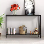 42.9 Entryway Table with Storage, 2-Tier Console Table with Open Shelf,Behind Couch Entry Foyer Hallway Storage, for Entrance, Living Room