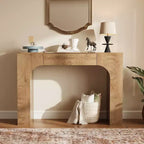 47 Long Console Table with Drawer, Wooden Sofa Table, Behind The Couch, Industrial Entryway Foyer Hallway Tables, for Entrance, Living Room