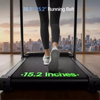 15% Incline Treadmill with Handle, 3-in-1 Portable Treadmills for Home and Office, Foldable Treadmills with 220 Lbs Weight Capacity