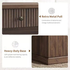 Bureau de rangement cannelé pour bureau à domicile, bureau de direction moderne de 137 cm avec station de charge, bureau d'écriture en bois avec tiroirs classeurs pour salle d'étude