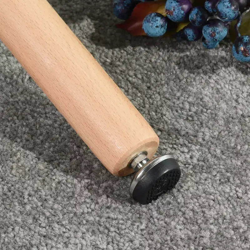 Table à manger carrée de 80 cm FurnitureR, table à manger moderne du milieu du siècle avec pieds en bois, petite table de cuisine pour 2 à 4 personnes, gris et bois naturel