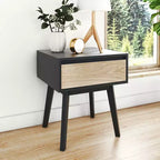 Table de chevet scandinave à 1 tiroir (paquet de 2)