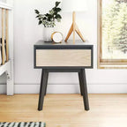 Table de chevet scandinave à 1 tiroir (paquet de 2)
