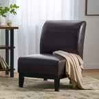 Christopher Knight Home Bishop Modern Upholstered Faux Leather Slipper Chair