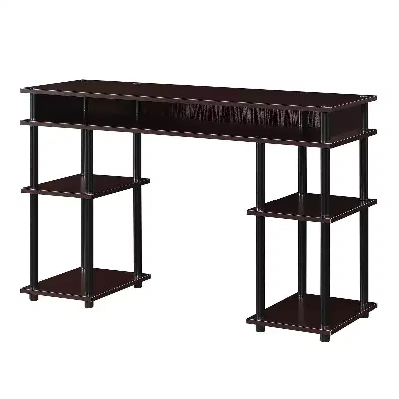HomeStock 30 in.H Gray Color Metal L-Shaped Desks with File Drawer