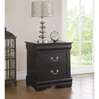 Louis Philippe Black Finish Nightstand