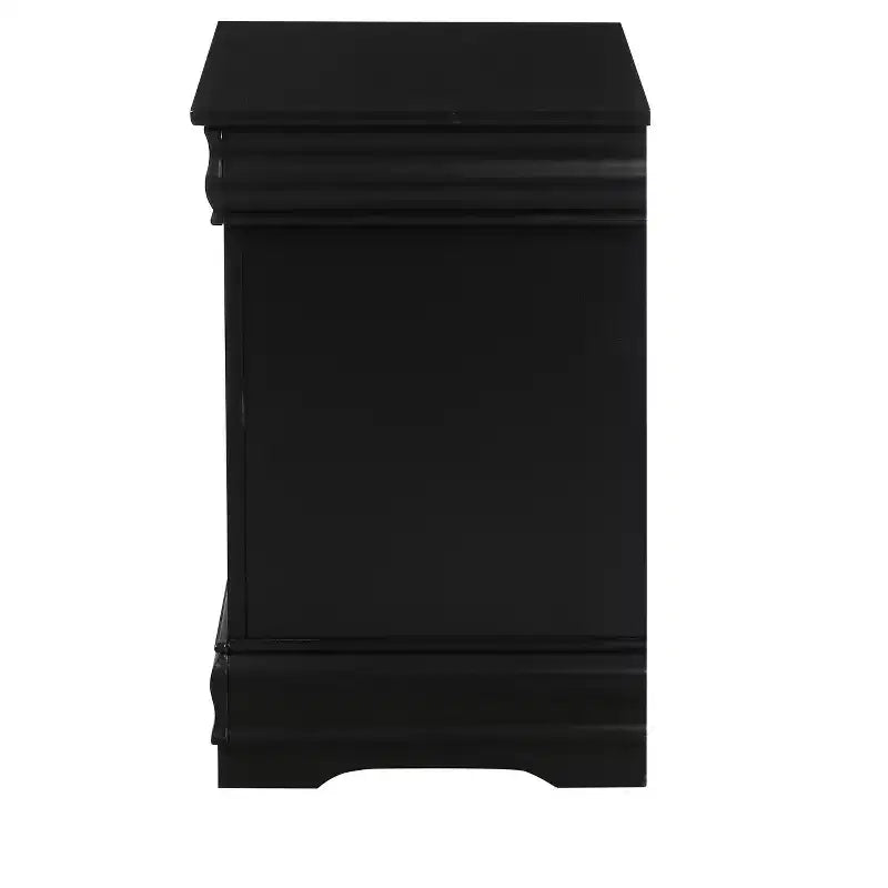 Table de chevet Louis Philippe, finition noire