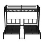 GDFStudio Ethel Modern Metal Twin Size Triple Bunk Bed
