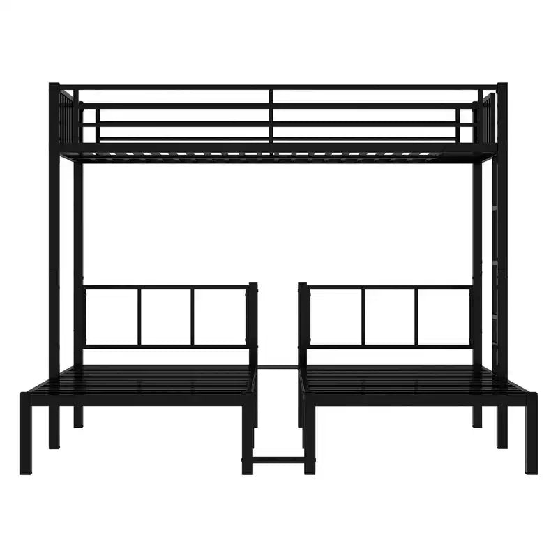 GDFStudio Ethel Modern Metal Twin Size Triple Bunk Bed
