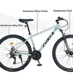 Okak 27.5IN Mountain Bike with Aluminum Alloy Frame, Kids Dirt Bike with 21 Speed Gear and Front Suspension, Bicycle for Kids and Adults