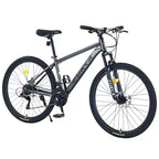 Okak 27.5IN Mountain Bike with Aluminum Alloy Frame, Kids Dirt Bike with 21 Speed Gear and Front Suspension, Bicycle for Kids and Adults