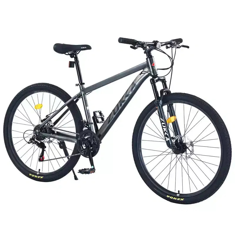 Okak 27.5IN Mountain Bike with Aluminum Alloy Frame, Kids Dirt Bike with 21 Speed Gear and Front Suspension, Bicycle for Kids and Adults