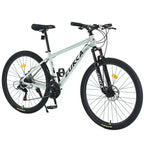 Okak 27.5IN Mountain Bike with Aluminum Alloy Frame, Kids Dirt Bike with 21 Speed Gear and Front Suspension, Bicycle for Kids and Adults