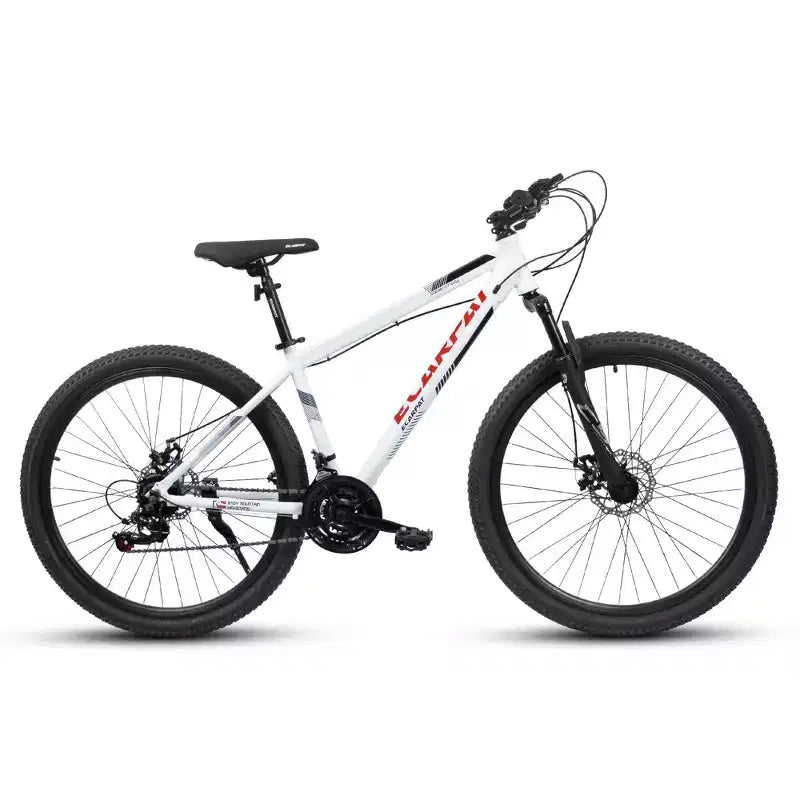 Okak 27IN Mountain Bike with Suspension Fork and Aluminum Frame, 21-Speed Dirt Bike with Disc Brake, Adult Bike for Men and Women