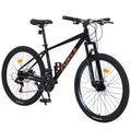 Okak 26IN Adult Bike with 24 Speed and Suspension Fork, Mountain Bike with KENDA Tires and Disk Brake, Fat Tire Bike for Men and Women