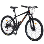 Okak 26IN Adult Bike with 24 Speed and Suspension Fork, Mountain Bike with KENDA Tires and Disk Brake, Fat Tire Bike for Men and Women